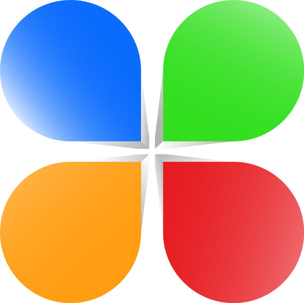 空间三维抽象几何图标与空白图片下载