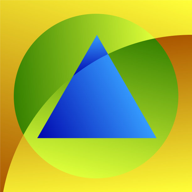 基本形状标志元素三角形，正方形，圆形图片下载