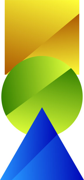 基本形状标志元素三角形，正方形，圆形图片下载