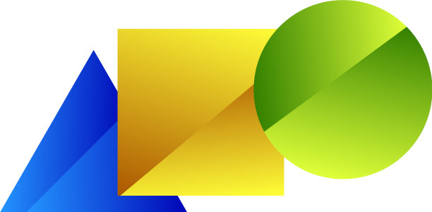 基本形状标志元素三角形，正方形，圆形图片下载