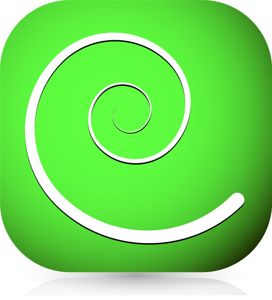 螺旋漩涡图标的设计元素图片下载