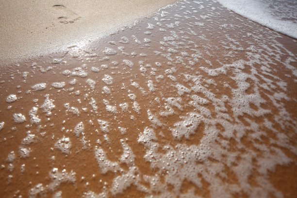 热带海滩上的泡沫图片下载