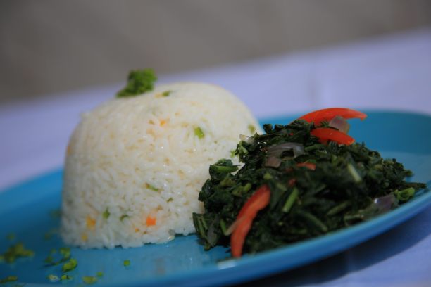 米饭和蔬菜图片下载