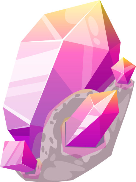 紫色宝石石孤立结晶紫紫水晶图片下载