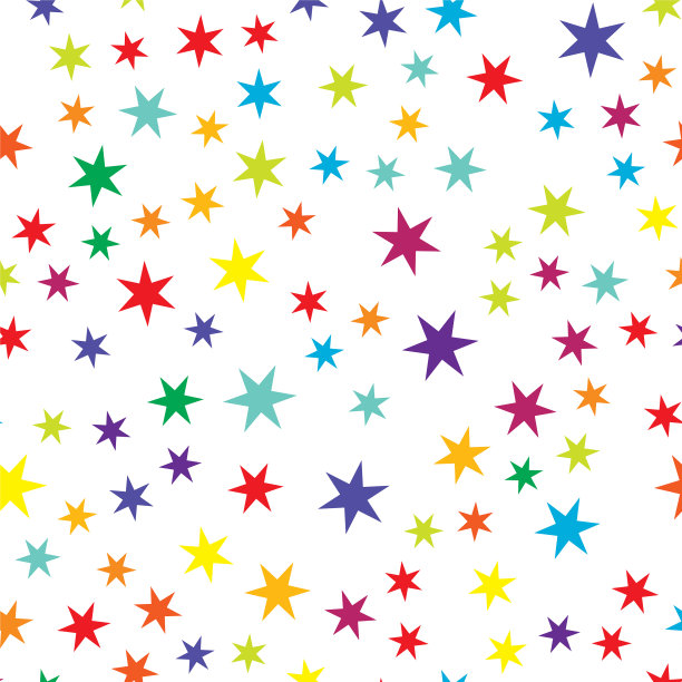 随机星形图案无缝背景图片下载