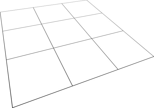 3d角度的方格平面在透视图片下载