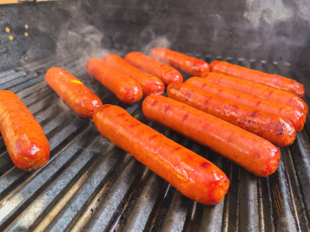 牛肉小香肠香肠香肠户外烧烤西科罗拉多烹饪系列照片图片下载