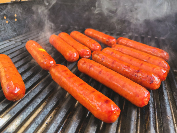 牛肉小香肠香肠香肠户外烧烤西科罗拉多烹饪系列照片图片下载