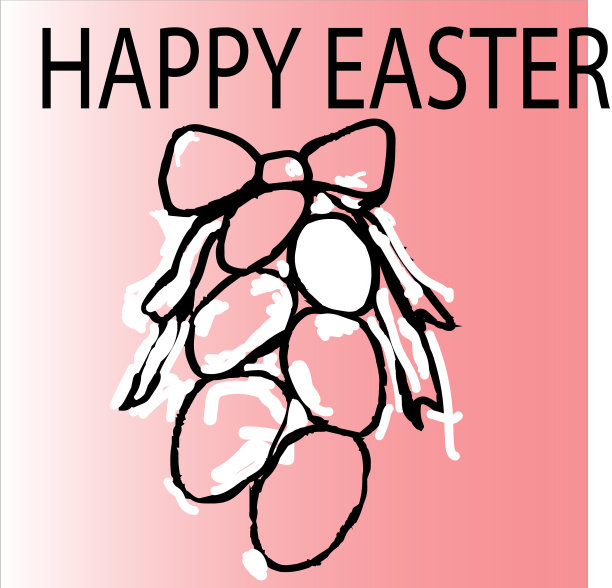 复活节祝福复活节蛋糕复活节布图片下载