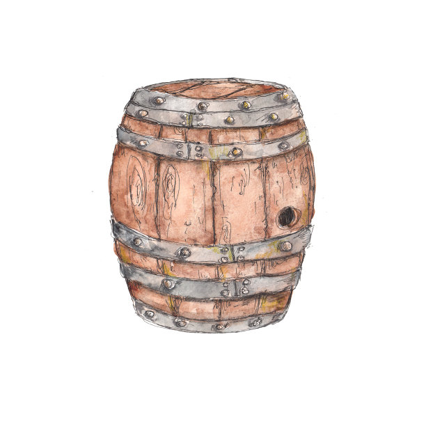 水彩海盗冒险配件图标元素孤立的白色背景图片下载