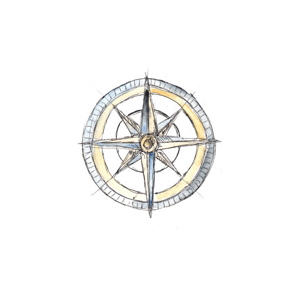 水彩海盗冒险配件图标元素孤立的白色背景图片下载