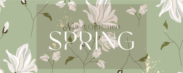 花春天社交媒体横幅图片下载