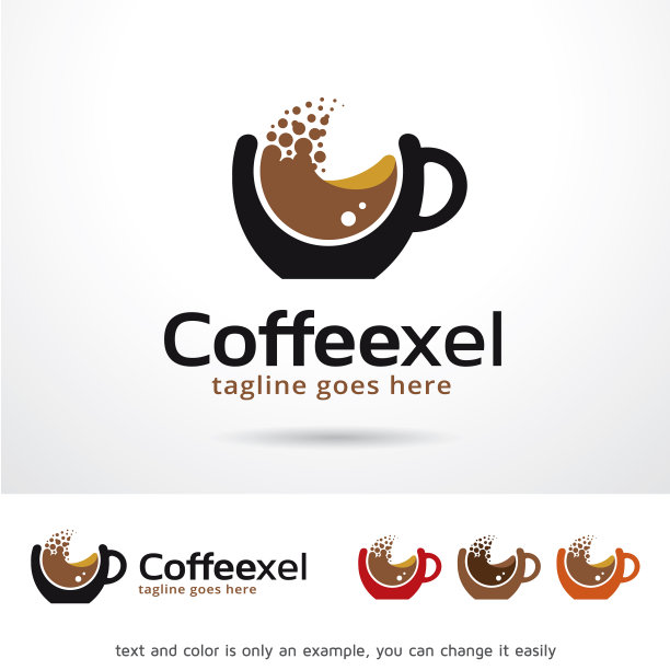 咖啡标志模板图片下载