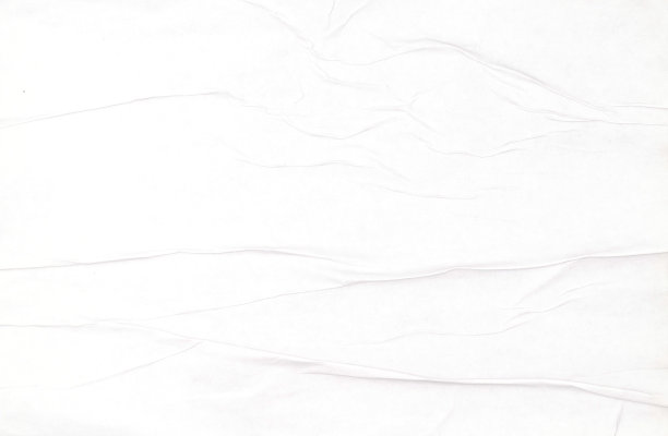雪白的纸因潮湿而起皱纹，皱巴巴的纸纹图片下载