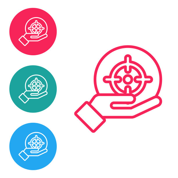 红线目标财务目标概念图标图片下载