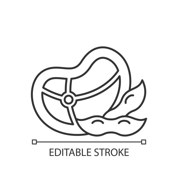 大豆肉线性图标图片下载