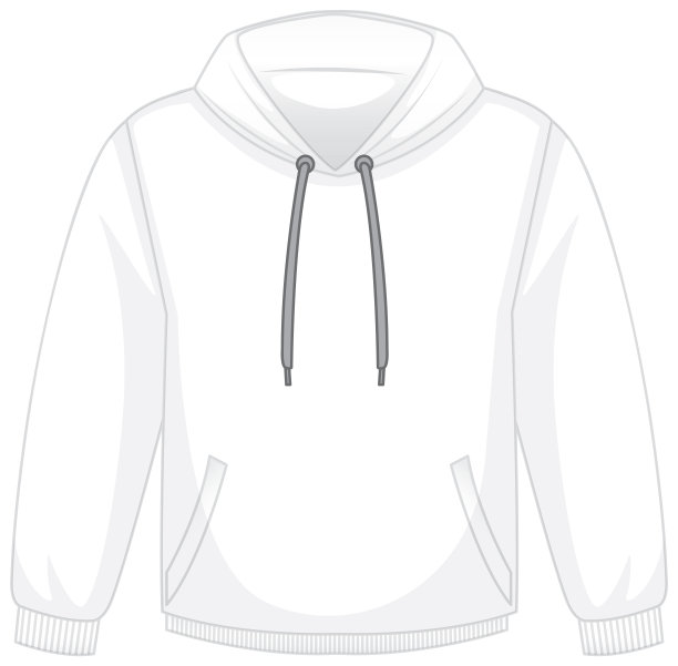 前面是基本的白色连帽衫图片下载