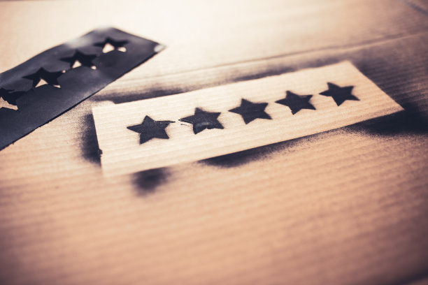 5星评级喷绘在卡片上图片下载