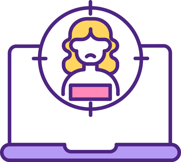 网上约会网站风险RGB颜色图标图片下载