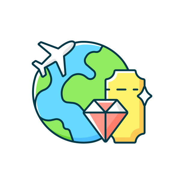 豪华旅行RGB颜色图标图片下载