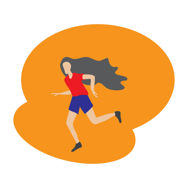 年轻女人跑图片下载