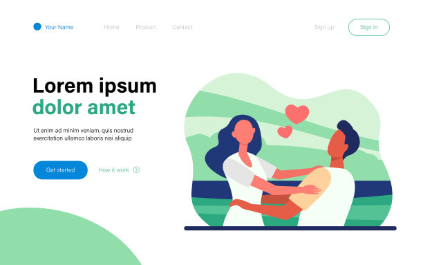 年轻幸福的夫妇互相拥抱图片下载