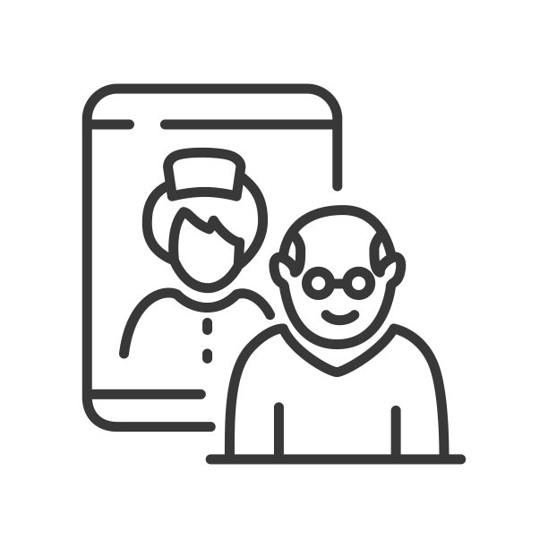 医疗咨询线设计单一孤立图标图片下载