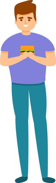 瘦身男孩图标卡通风格图片下载