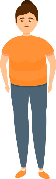 肥胖图标卡通风格图片下载