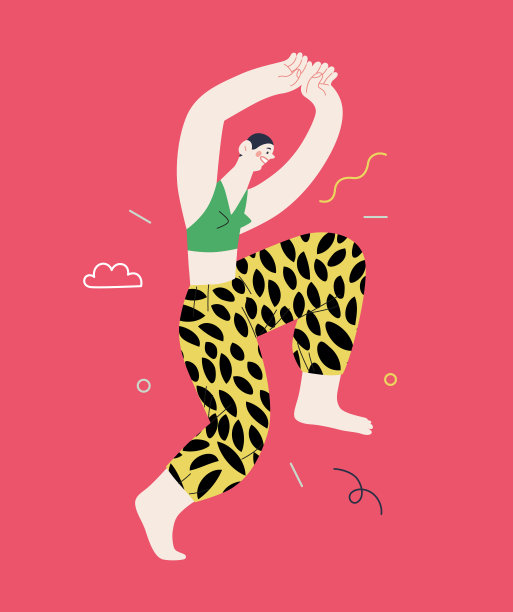 快乐——快乐的人们在空中愉快地跳跃图片下载