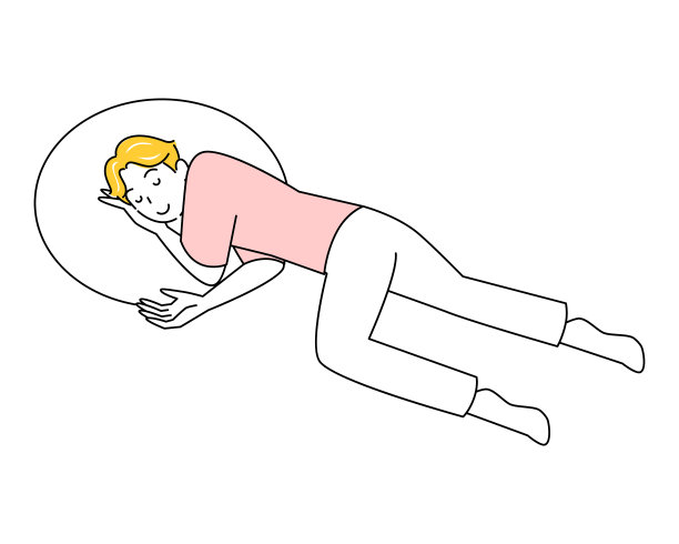 因中暑和其他健康问题而躺下休息的可爱男人矢量插画图片下载