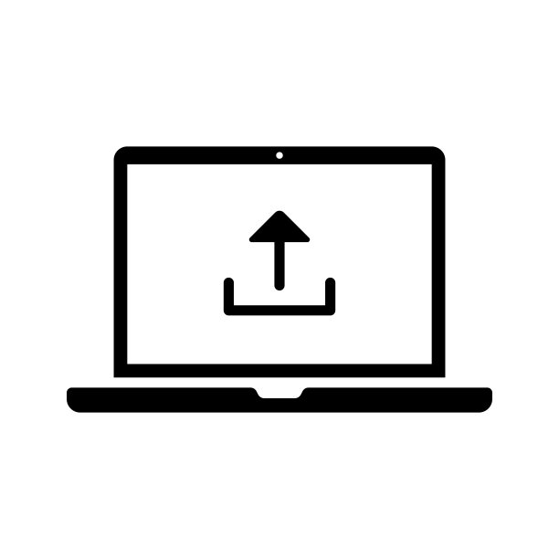 简单的矢量图标上传，数据，材料，个人电脑和更多。图片下载