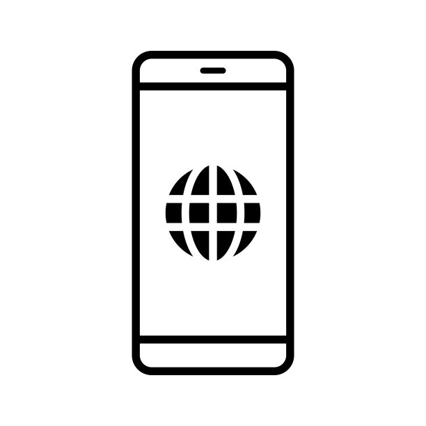 简单的矢量图标，地球，国际，互联网，智能手机和更多。图片下载