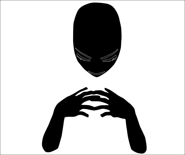 美丽女人的剪影图片下载