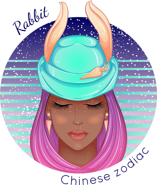 中国生肖兔非裔美国人图片下载