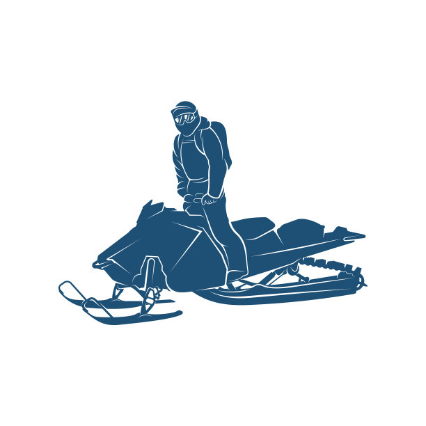 雪地车设计创意雪地车标志图片下载