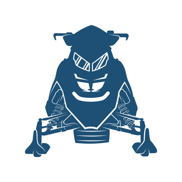 雪地车设计创意雪地车标志图片下载