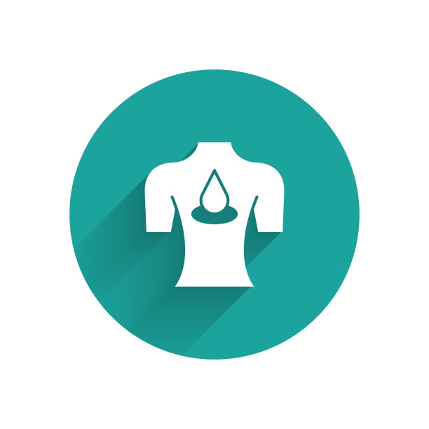 白色按摩与芳香精油图标隔离图片下载