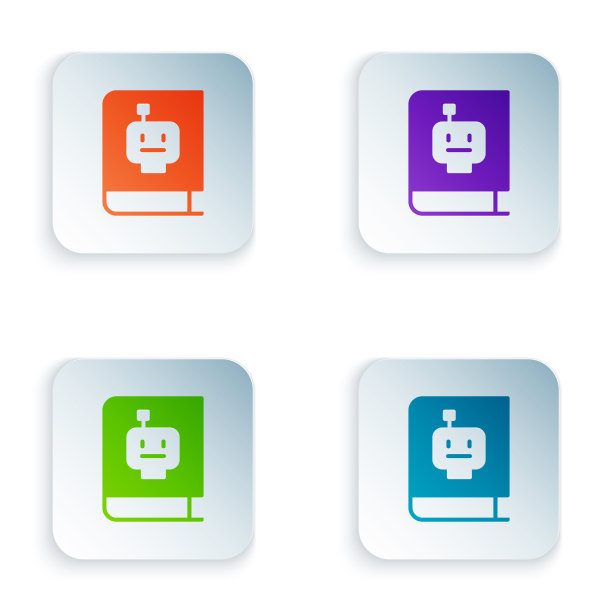 颜色用户手册图标隔离在白色图片下载