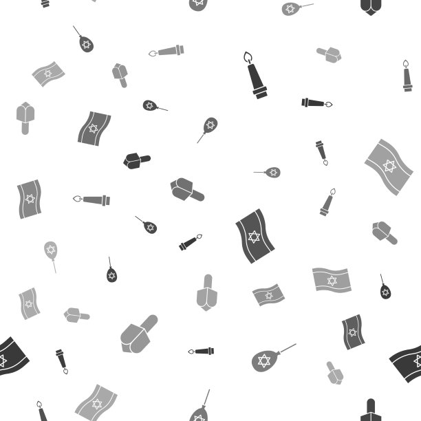 设置燃烧的蜡烛气球与星大卫图片下载