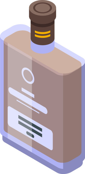 菜单波旁图标等距风格图片下载