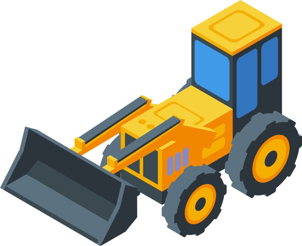 工程机械图标等距样式图片下载