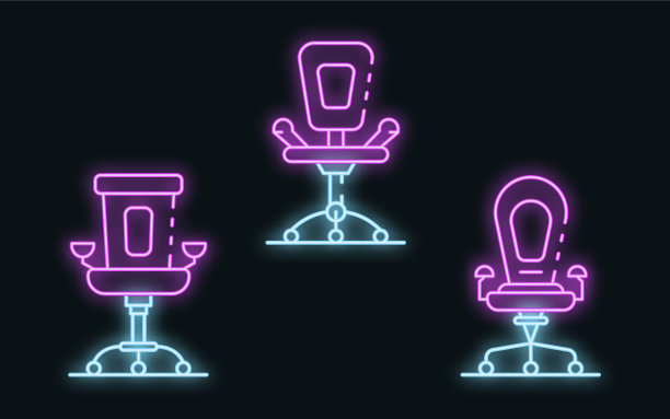 桌椅图标设置为霓虹灯图片下载