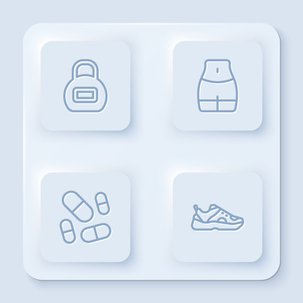 设壶铃妇女腰线维生素丸和图片下载