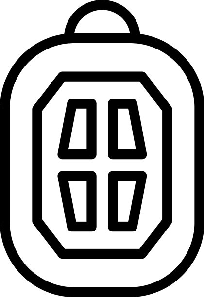 安全车无钥匙图标轮廓风格图片下载