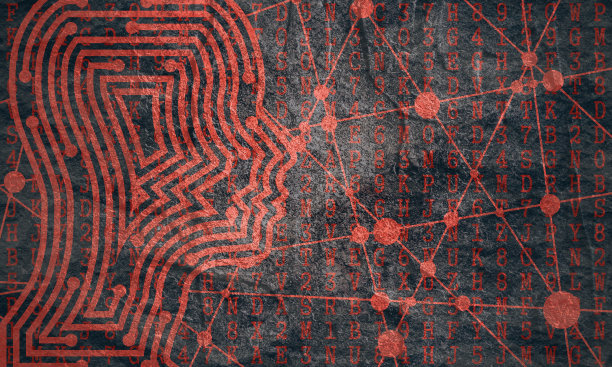 一个男人的头像。生物技术图片下载