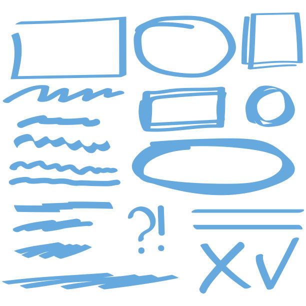 复古的蓝色标记。矢量模式。枯燥乏味的纹理。水彩蓝标记。矢量插图。股票的形象。每股收益10。图片下载