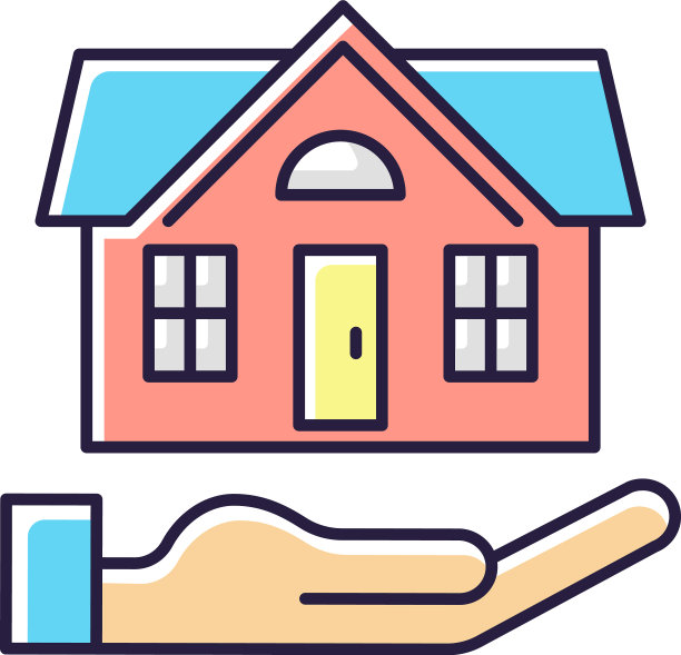 家庭保险RGB彩色图标图片下载