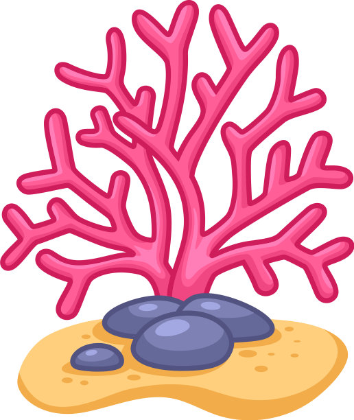 卡通海藻孤立在白色的背景图片下载