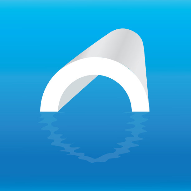 管道标志以蓝色为背景图片下载